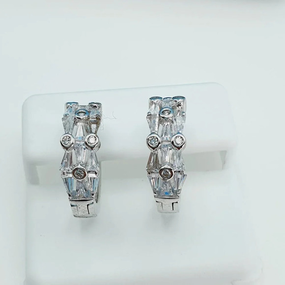 "925 Sterling Silver Cubic Zircon Earrings, UU1P7A7020 - Picture 6 of 9